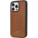Pouzdro Audi s MagSafe pro iPhone 14 Pro Max - hnědá