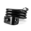 Wozinsky WPB-01R Portable Bike Lock with Anti-Theft Cable and 2 Keys for Electric Bikes and Motorcycles - Black