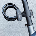 Wozinsky WPB-01R Portable Bike Lock with Anti-Theft Cable and 2 Keys for Electric Bikes and Motorcycles - Black