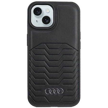 Pouzdro Audi s MagSafe pro iPhone 15/14/13 - černé