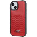 Pouzdro Audi s MagSafe pro iPhone 15/14/13 - červené
