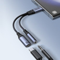Joyroom SY-C02 – 2v1 DAC adaptér z USB-C na USB-C + 3,5mm jack – černý