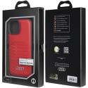 Pouzdro Audi s MagSafe pro iPhone 15/14/13 - červené