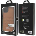 Pouzdro Audi MagSafe pro iPhone 15 Plus / 14 Plus – hnědé