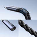 Joyroom SY-C02 – 2v1 DAC adaptér z USB-C na USB-C + 3,5mm jack – černý
