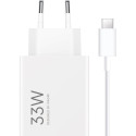 Nabíječka do sítě Xiaomi MDY-16-EF 1x USB-A 33W s kabelem USB-C 3A - bílá