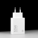 Nabíječka do sítě Xiaomi MDY-16-EF 1x USB-A 33W s kabelem USB-C 3A - bílá