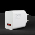 Nabíječka do sítě Xiaomi MDY-16-EF 1x USB-A 33W s kabelem USB-C 3A - bílá