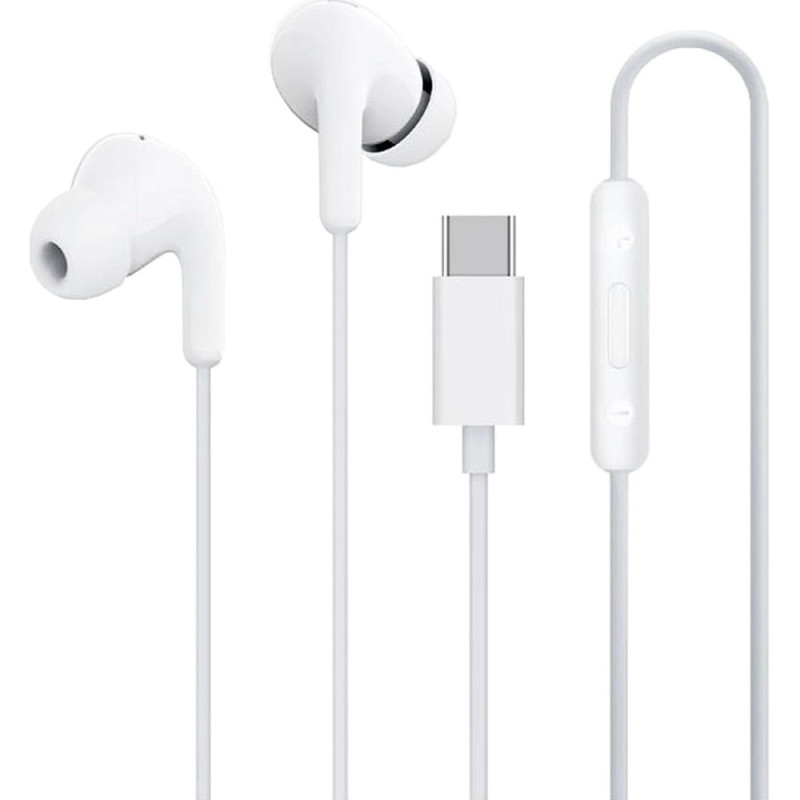 Sluchátka Xiaomi BHR8931GL do uší drátová USB-C s dálkovým ovladačem - bílá