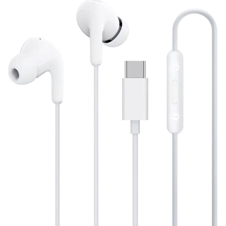 Sluchátka Xiaomi BHR8931GL do uší drátová USB-C s dálkovým ovladačem - bílá