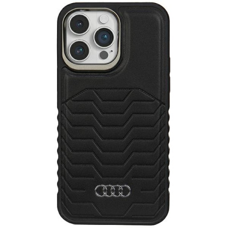 Pouzdro Audi s MagSafe pro iPhone 15 Pro Max černé