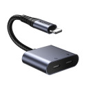Joyroom SY-L02 – DAC adaptér Lightning na 2× Lightning (nabíjení + audio) – černý