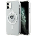 Kryt Karl Lagerfeld CHOUPETTE MagSafe iPhone 11/XR - transparent
