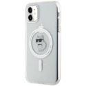 Kryt Karl Lagerfeld CHOUPETTE MagSafe iPhone 11/XR - transparent