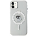 Kryt Karl Lagerfeld CHOUPETTE MagSafe iPhone 11/XR - transparent