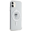 Kryt Karl Lagerfeld CHOUPETTE MagSafe iPhone 11/XR - transparent