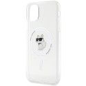 Kryt Karl Lagerfeld CHOUPETTE MagSafe iPhone 11/XR - transparent