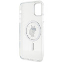 Kryt Karl Lagerfeld CHOUPETTE MagSafe iPhone 11/XR - transparent