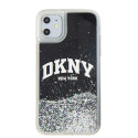 Kryt DKNY LIQUID GLITTER BIG LOGO iPhone 11 / XR - black