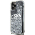 Kryt DKNY LIQUID GLITTER BIG LOGO pro iPhone 12 Pro/12 - černý