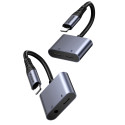 Joyroom SY-L02 – DAC adaptér Lightning na 2× Lightning (nabíjení + audio) – černý