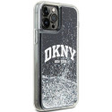 Kryt DKNY LIQUID GLITTER BIG LOGO pro iPhone 12 Pro/12 - černý