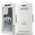 Kryt DKNY LIQUID GLITTER BIG LOGO pro iPhone 12 Pro/12 - černý
