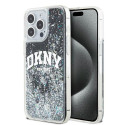 Kryt DKNY Liquid Glitter Big Logo iPhone 13 Pro Max - černý