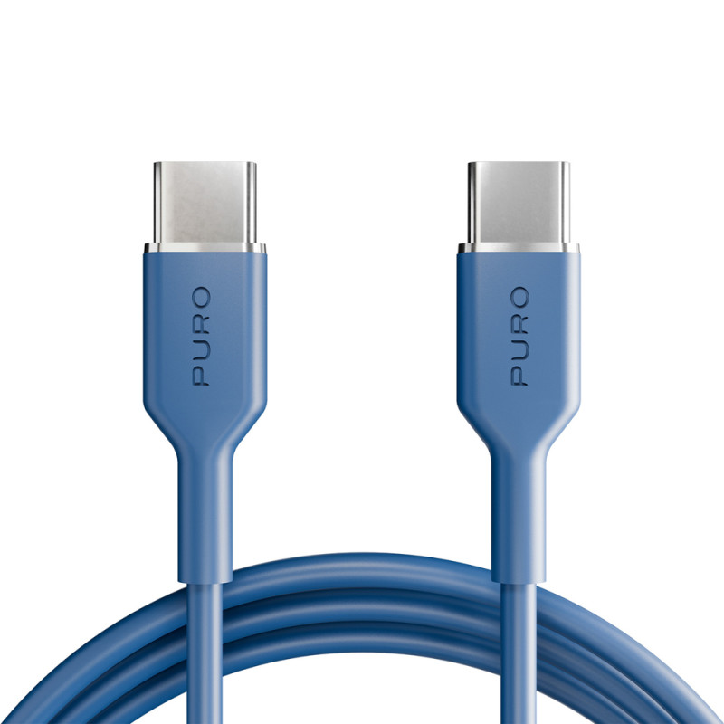 Kabel Puro ICON USB-C na USB-C 1,5 m - modrý