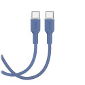 Kabel Puro ICON USB-C na USB-C 1,5 m - modrý