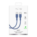 Kabel Puro ICON USB-C na USB-C 1,5 m - modrý