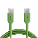 Kabel Puro ICON USB-C na USB-C 1,5 m - zelený