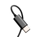 Joyroom USB-C sluchátka do uší TYPE-C Series JR-EC07 kovová - černá
