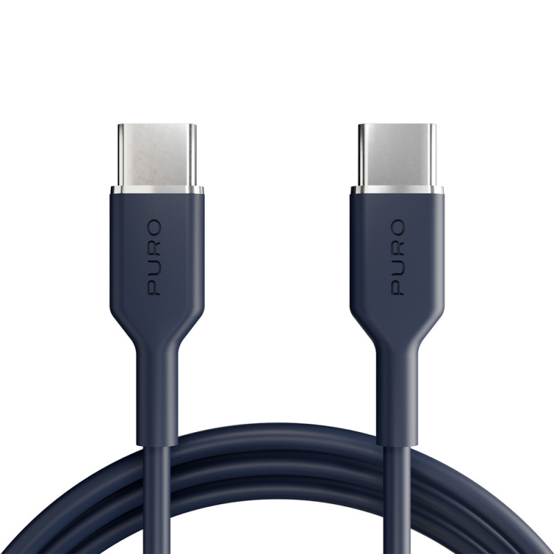 Kabel Puro ICON USB-C na USB-C 1,5 m - námořnická modř