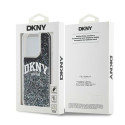 Kryt DKNY Liquid Glitter Big Logo pro iPhone 14 Pro - černý