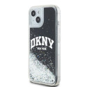 Kryt DKNY Liquid Glitter Big Logo iPhone 14/15/13 - černý