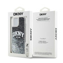 Kryt DKNY Liquid Glitter Big Logo iPhone 14/15/13 - černý