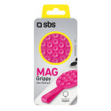 Držák SBS MAG Grippy kompatibilní s MagSafe s přísavkou a uchem - růžový