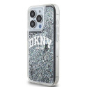 Pouzdro DKNY LIQUID GLITTER BIG LOGO iPhone 15 Pro černé