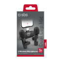Mikrofony SBS klopové s přijímačem USB-C 2 ks - černé