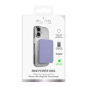 Powerbanka Puro 4200mAh ultratenká kompatibilní s MagSafe USB-C - fialová