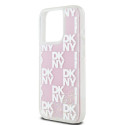 Kryt DKNY LIQUID GLITTER MULTILOGO iPhone 15 Pro - růžové