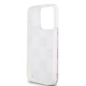 Kryt DKNY LIQUID GLITTER MULTILOGO iPhone 15 Pro - růžové