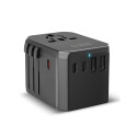 Adaptér SBS Universal GaN cestovní 70W 3x USB-C 2x USB-A s pouzdrem - černý