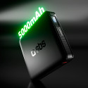 Powerbanka SBS HD 10W 5000mAh USB-C s LCD displejem - černá