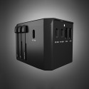 Adaptér SBS Universal GaN cestovní 70W 3x USB-C 2x USB-A s pouzdrem - černý