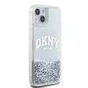 Kryt DKNY Liquid Glitter Big Logo pro iPhone 15/14/13 - white