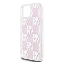 Kryt DKNY Liquid Glitter Multilogo pro iPhone 15/14/13 - pink
