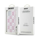 Kryt DKNY Liquid Glitter Multilogo pro iPhone 15/14/13 - pink