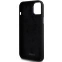 Kryt DKNY Liquid Silicone Metal Logo pro iPhone 15/14/13 - černý